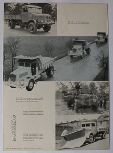 Preview: Buessing Lastwagen Prospekt  6 Seiten Typ 6000/8000 1954   bues-6.54