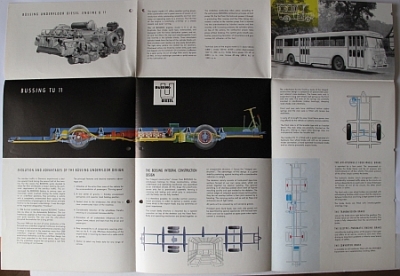 Preview: Buessing Bus Prospekt  12 Seiten Typ TU 11  9.1956   bues-56.3