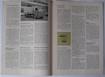 Preview: Buessing Lastwagen Presseberichte   Typ 7500 U  2.1955   bues-55.3