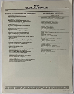 Preview: Cadillac Seville Prospektblatt  9.1983  cad-op83