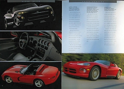 Preview: Chrysler Automobil Prospekt Typ Viper 11.1994 chry-op94 Preview: Chrysler Automobil Prospekt Typ Viper 11.1994 chry-op94