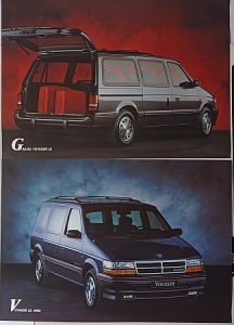 Chrysler Voyager Brochure 1991  chry-op91