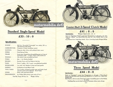 Preview: The Connaught Motorrad Katalog 1915