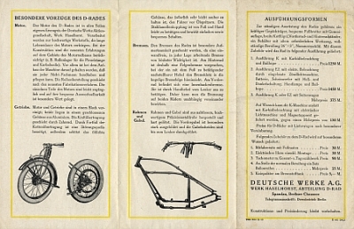 Preview: D-Rad Motorrad Prospekt R0/4  8 Seiten 1925   dr-p25