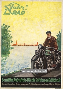 D-RAD Motorcycle Poster Motiv appx. 1928  dr-po06