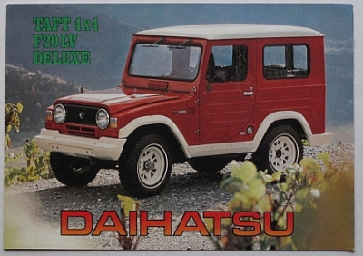 Daihatsu Taft 4x4  F20LV   Prospekt  6 Seiten 1974   dai-op74D