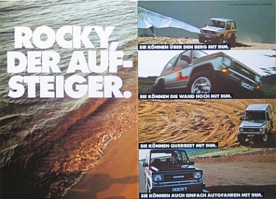 Daihatsu Rocky Brochure 20 Pages 1987 dai-r-op87