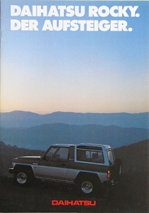 Daihatsu Rocky Brochure 18 Pages 1.1988 dai-r-op88