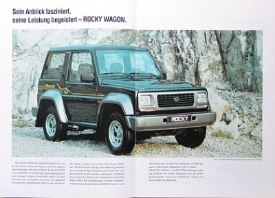 Preview: Daihatsu Rocky Brochure 16 pages  1.1994 dai-r-op94