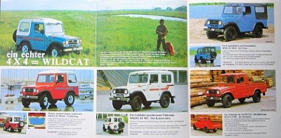 Preview: Daihatsu Wildcat Brochure Typ F 20 6 Pages 1978 dai-wc-op781