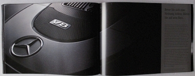 Mercedes-Benz  Vorstellungs Prospekt SL 500  2008