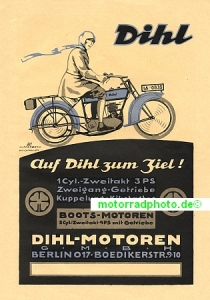 Dihl Motorrad Plakat Motiv 1923    dihl-po01