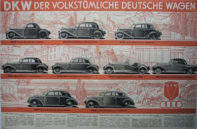 DKW Automobil Prospekt Programm  1937  dkw-op361