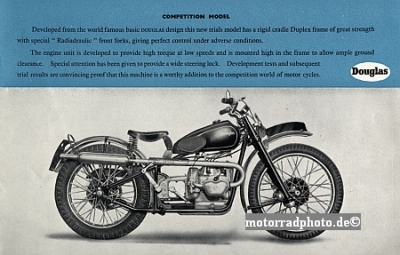 Douglas Motorcycle Brochure 12 Pages 1949 dou-p49