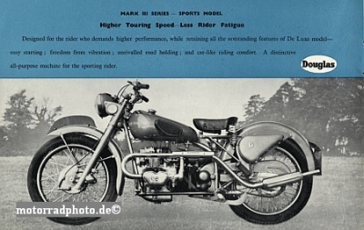 Douglas Motorrad Prospekt 12 Seiten 1949 dou-p49