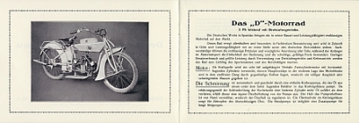 Preview: D-Rad Motorrad Prospekt M 23 12 Seiten 1922   dr-p22