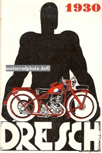 Dresch Motorcycle Poster  1930  dre-po01