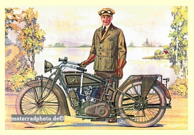 Excelsior USA Motorrad Plakat SuperX Military 1919    ex-po02u