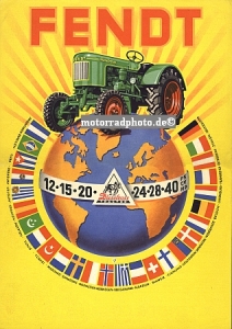 Fendt Schlepper Plakat Entwurf 1953  fen-po01