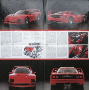 Ferrari Automobil Brochure Typ F 40 1987   ferra-op87