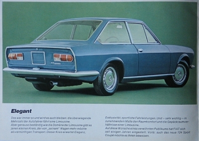 Preview: Fiat Automobil Brochure Typ 124 Sport Coupe 7.1968  Fiat-aop681 Preview: Fiat Automobil Brochure Typ 124 Sport Coupe 7.1968  Fiat-aop681