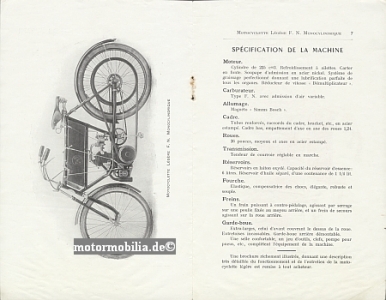 Preview: FN Motorrad Prospekt Type 1 1/4 P.S. 225ccm 1907  fn-p07
