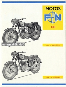 Preview: FN Motorcycle Brochure 12 Sides Models 1954     fn-p54-2