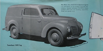 Ford Automobil Brochure Typ Taunus 1950 for-op50-1