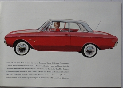 Ford 17M Prestige Prospekt 18 Seiten 1962   fod-op61