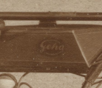 Preview: GEHA Motorrad Foto  um 1924    geha-f01