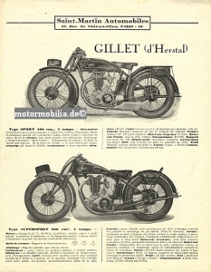 Preview: Gillet Herstal Motorrad Prospektblatt 2 Seiten 1927 gih-p27-2 Preview: Gillet Herstal Motorrad Prospektblatt 2 Seiten 1927 gih-p27-2