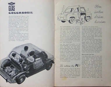 Glas Goggomobile Bedienungsanleitung 1965 Gl-ba65