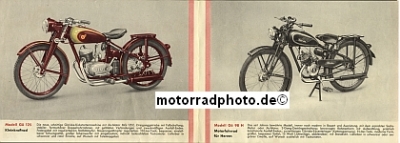 Göricke Motorrad Prospekt 4 Seiten  1949  gö-p49