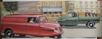 Preview: Goliath Lieferwagen Goli Prospekt  6 Seiten 1957   gol-op57