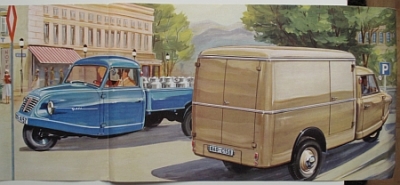 Preview: Goliath Lieferwagen Goli Prospekt  6 Seiten 1957   gol-op57