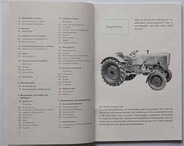 Preview: Güldner Schlepper Bedienungsanleitung Type A2B 7.1959 güld-bal59