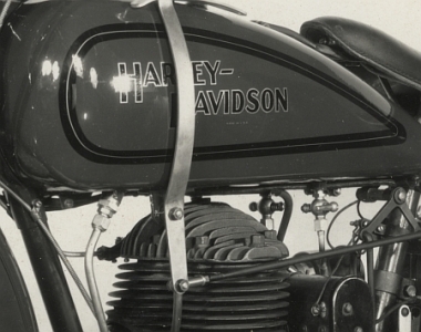 Preview: Harley Davidson Motorrad Foto Typ 30 C Single Zyl. 493ccm sv um 1930 hd-f035