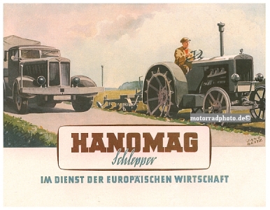 Hanomag Schlepper Plakat Entwurf 1940 hano-tpo06