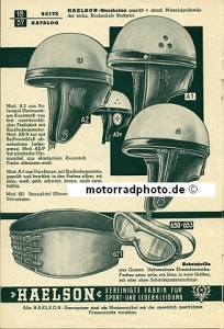 Healson Motorrad Bekleidung Prospekt  1957 heal-p57