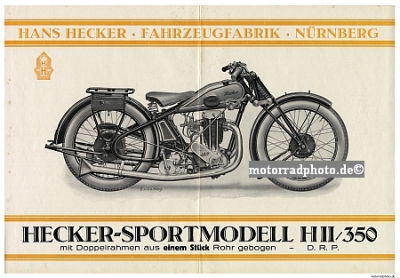 Hecker Motorrad Plakat Entwurf 1928 hec-po02