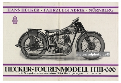 Hecker Motorcycle Poster Layout 1928 hec-po03