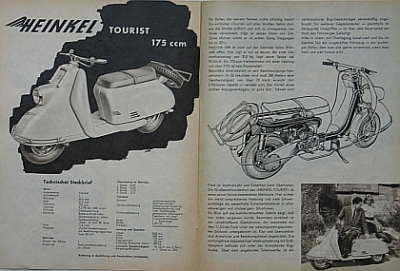 Preview: Heinkel Roller Prospekt  12 Seiten 1953  hein-op53