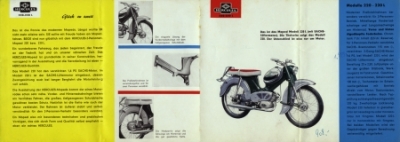 Preview: Hercules Moped Prospekt Typ 220/220L 1964  her-p64