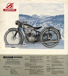 Preview: Hoffman Motorrad Prospektblatt  2 Seiten 1954 hoff-p54 Preview: Hoffman Motorrad Prospektblatt  2 Seiten 1954 hoff-p54