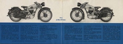 Preview: Horex Motorrad Prospekt Typ 350ccm 4 Seiten  1948  hor-p48