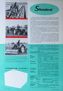 Preview: Porsche Traktor Prospektblatt  1958  por-T-op58