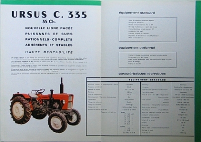 Preview: Ursus Traktor Prospekt Typ C.335 1967  urs-T-op67