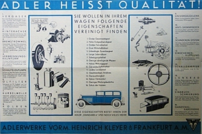 Preview: Adler Automobil Prospekt Typ Standard 6 1930  ad-aop301 Preview: Adler Automobil Prospekt Typ Standard 6 1930  ad-aop301