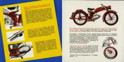 Preview: Imme Motorrad Prospekt  Typ Imme 100 6 Seiten 1951  im-p51