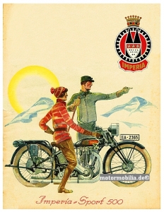 Imperia Motorrad Plakat Entwurf 1929